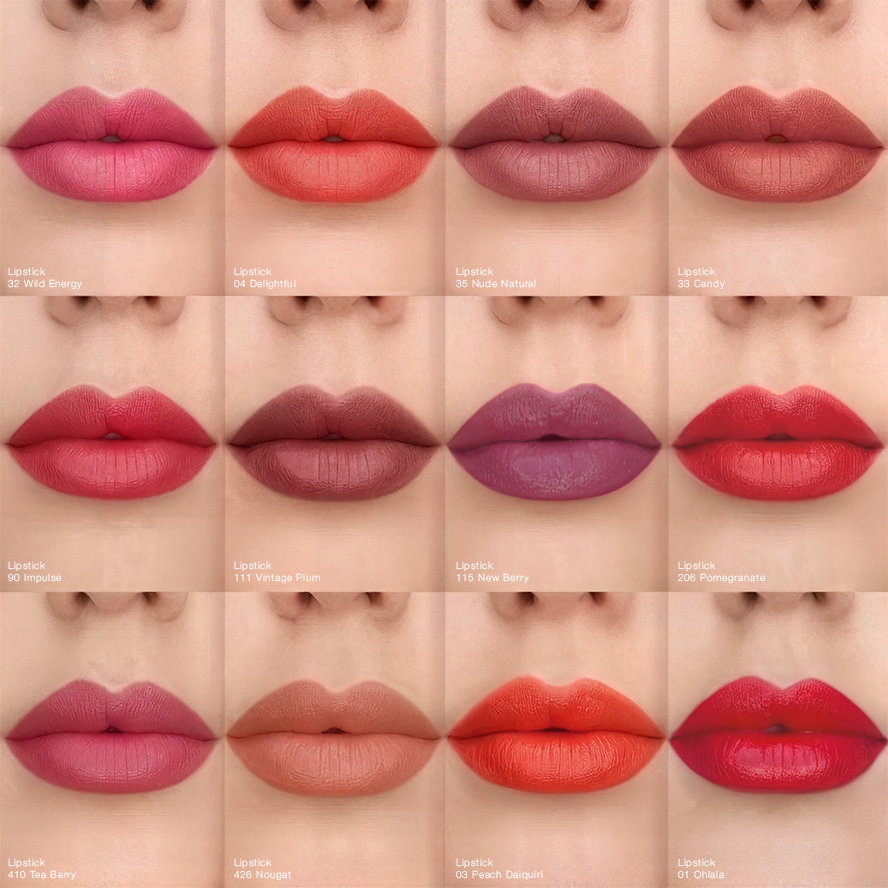 Lipstick — seidig-cremig, langanhaltend, 13 Farbtöne