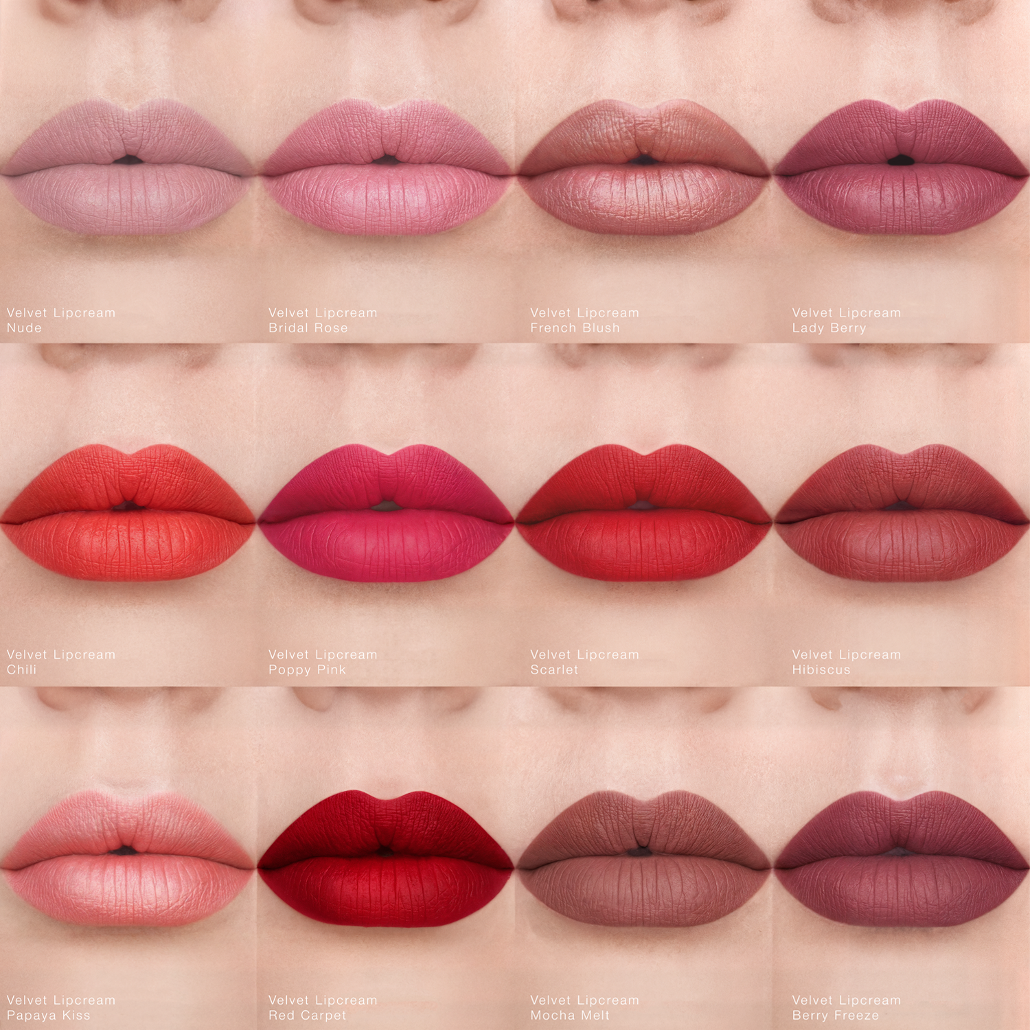 Velvet Lipcream — intensive Farbe, samtweiche Lippen