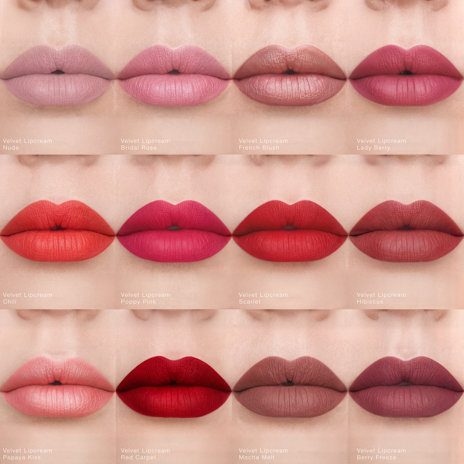 Velvet Lipcream — intensive Farbe, samtweiche Lippen