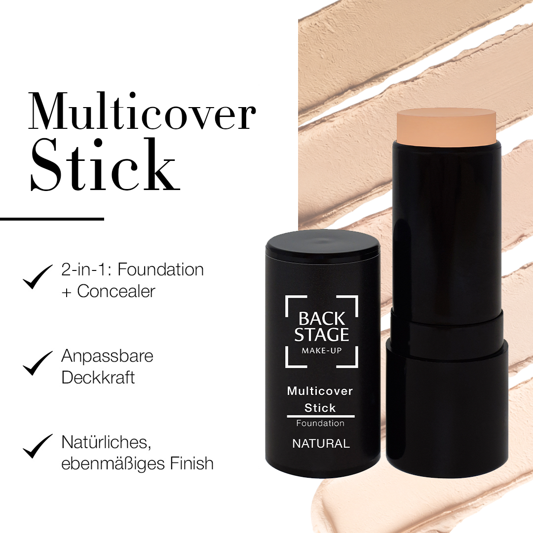 Multicover Stick — Foundation & Concealer in einem, aufbaubare Deckkraft