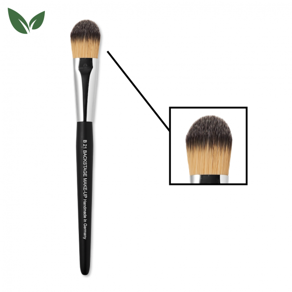 B21 - Creme-Make-up-Pinsel - flach, oval -
